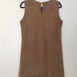 Faux Suede shift dress